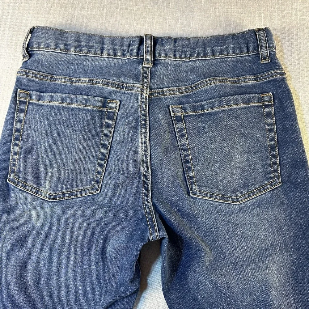 Old Navy Skinny Jeans Boys Size 16 Distressed Adjustable Waist Light Wash‎ Denim